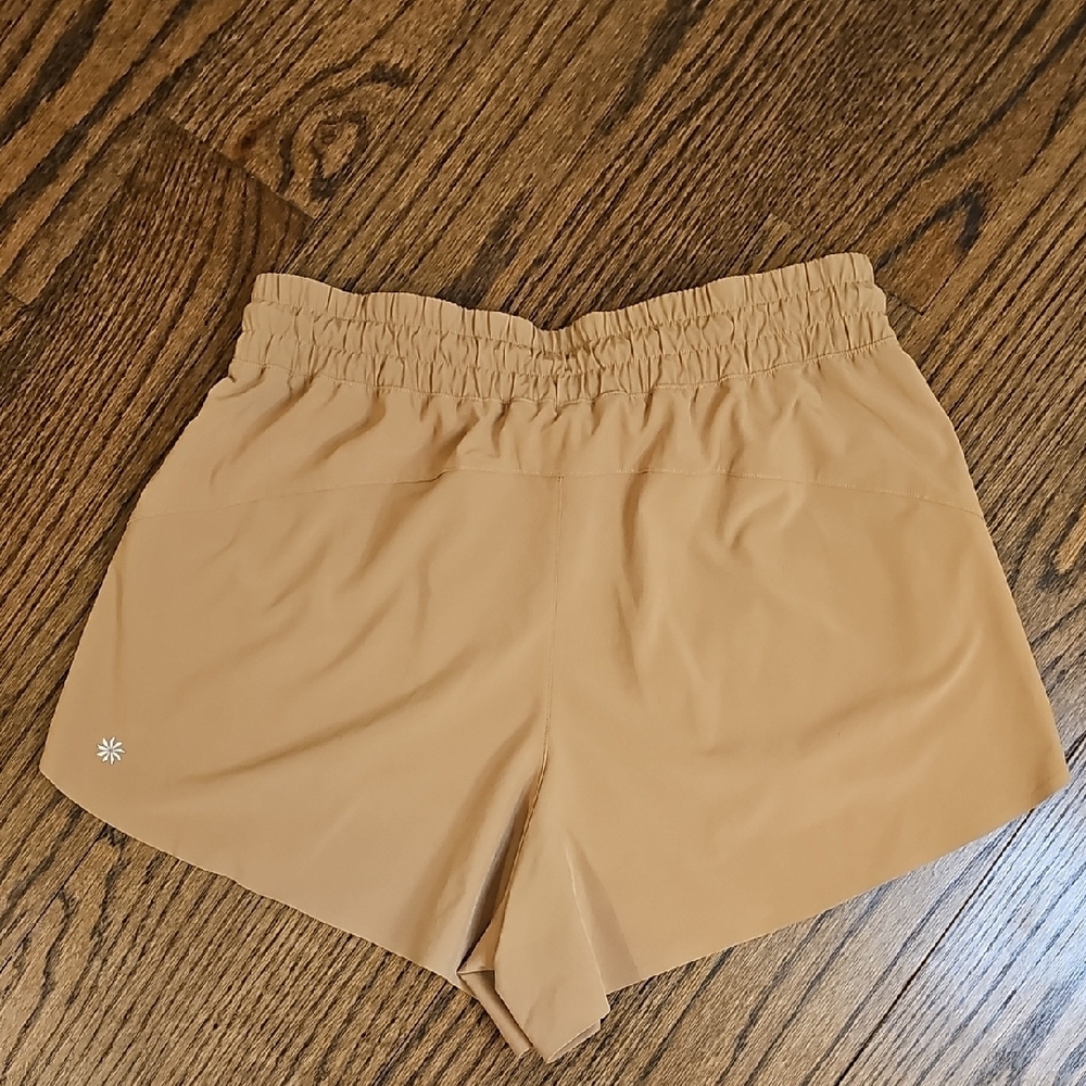 Athleta Tan Athletic Shorts - Picture 3 of 11
